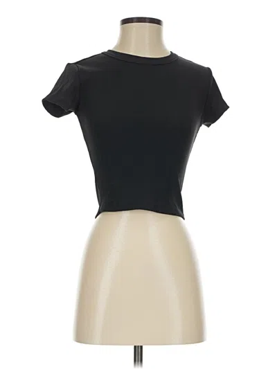Pre-owned Bp. Short Sleeve Turtleneck In Black