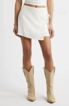 Bp. Side Tie Linen Blend Miniskirt