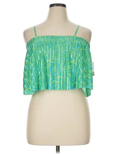 Bp. Sleeveless Blouse In Green