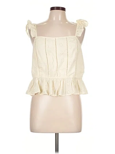 Pre-owned Bp. Sleeveless Blouse In Ivory