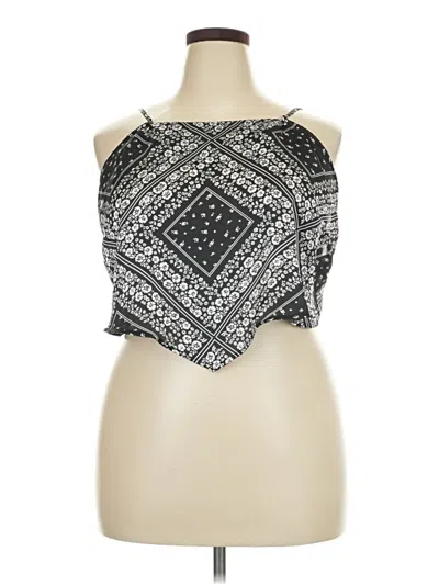 Pre-owned Bp. Sleeveless Blouse In Silver
