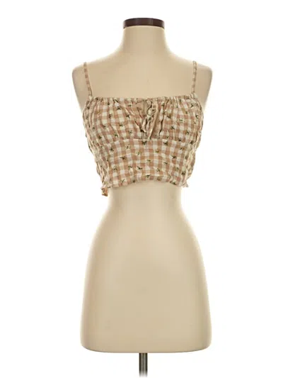 Pre-owned Bp. Sleeveless Blouse In Tan