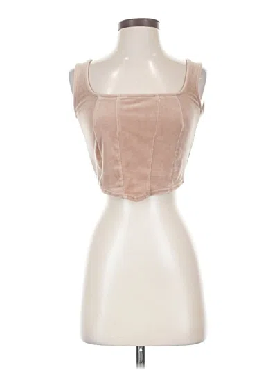 Pre-owned Bp. Sleeveless Blouse In Tan