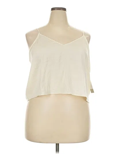 Bp. Sleeveless Top Ivory Halter Neckline Tops