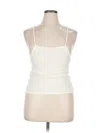 Bp. Sleeveless Top Ivory Halter Neckline Tops In White