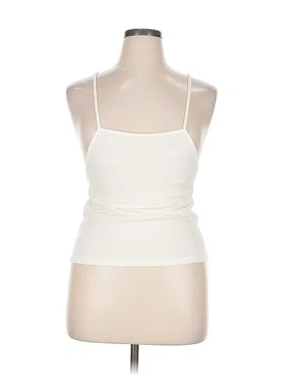 Bp. Sleeveless Top Ivory Halter Neckline Tops In White