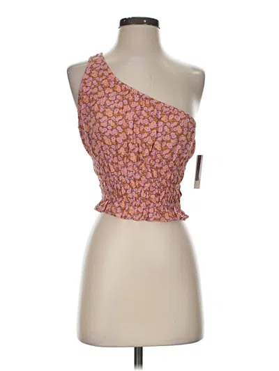 Pre-owned Bp. Sleeveless Top Orange One Shoulder Neckline Tops