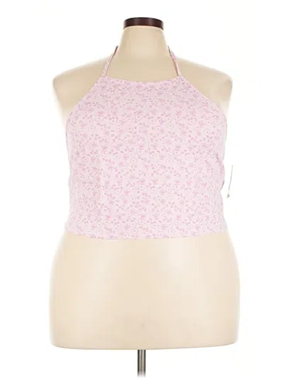 Bp. Sleeveless Top Pink Halter Neckline Tops