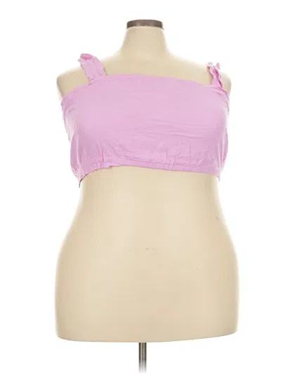 Pre-owned Bp. Sleeveless Top Pink Strapless Neckline Tops