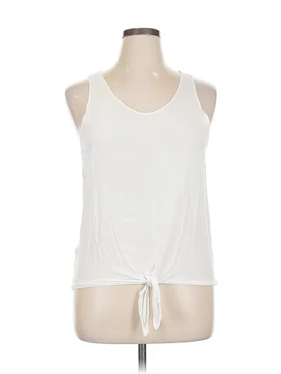 Pre-owned Bp. Sleeveless Top White Halter Neckline Tops