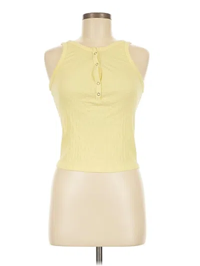 Pre-owned Bp. Sleeveless Top Yellow Halter Neckline Tops
