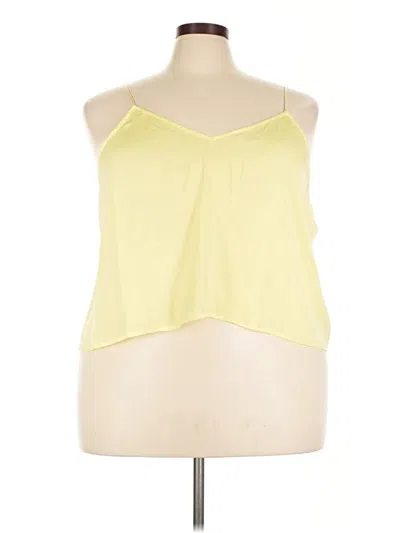 Bp. Sleeveless Top Yellow Halter Neckline Tops