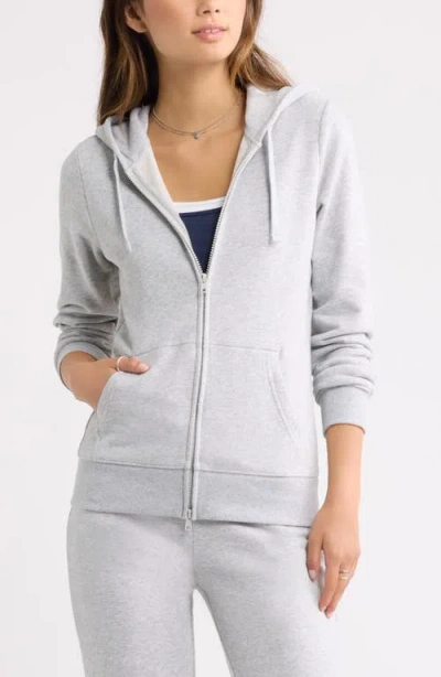 Bp. Slim Fit Zip Hoodie In Gray
