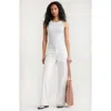 Bp. Slinky Rib Knit Tank In Blue Illusion