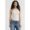 Bp. Slinky Rib Knit Tank In Grey Light Heather