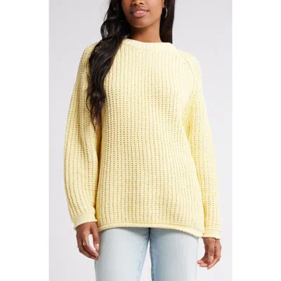 Bp. Slouchy Chenille Pullover Sweater In Ivory Flan