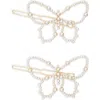 BP. BP. SPARKLY BUTTERFLY SET OF 2 BARETTE SET