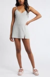 Bp. Sport Stretch Cotton Blend Minidress In Heather Grey