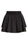 Bp. Sporty Ruffle Mini Skort In Black Jet