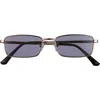 Bp. Rectangular Sunglasses In Gold