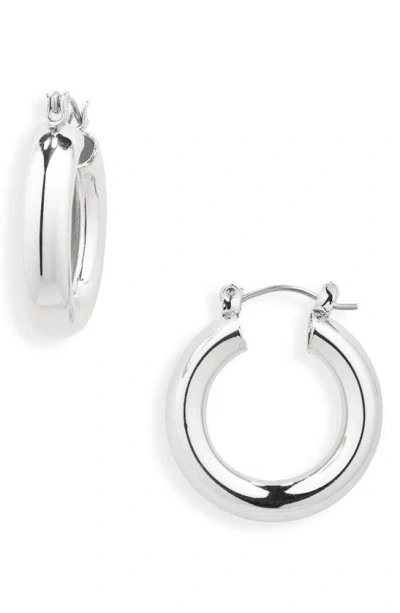 Bp. Sterling Silver Dipped Bold Huggie Hoop Earrings