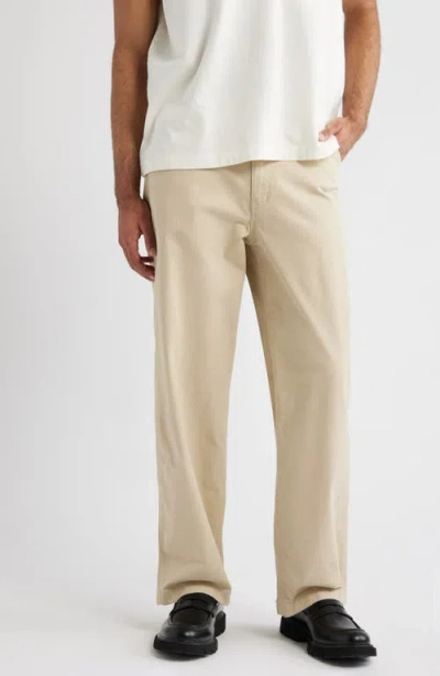 Bp. Straight Leg Cotton Stretch Twill Pants In Neutral