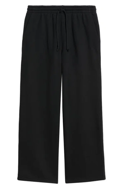 Bp. Straight Leg Fleece Sweatpants In Black