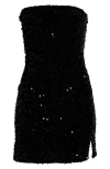 Bp. Strapless Sequin Minidress In Black