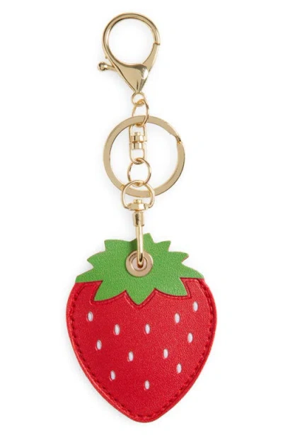 Bp. Strawberry Bag Charm In Red