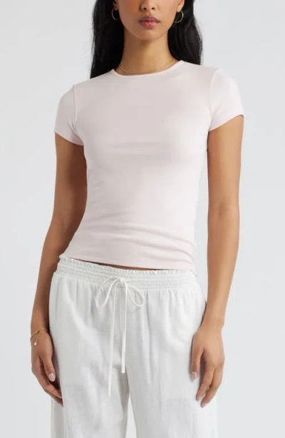 Bp. Stretch Cotton Blend Baby Tee In White