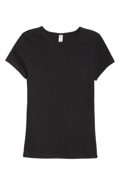 Bp. Stretch Cotton Blend Crewneck T-shirt In Black