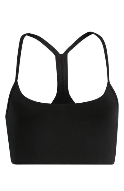 Bp. Stretch Cotton Racerback Bralette In Black