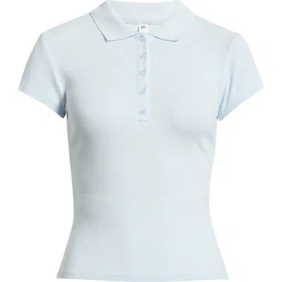 Bp. Stretch Cotton Rib Polo In Blue