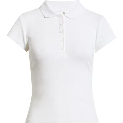 Bp. Stretch Cotton Rib Polo In White
