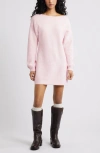 Bp. Sweater Minidress In Pink