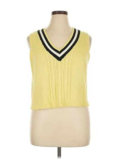Pre-owned Bp. Sweater Vest In Yellow