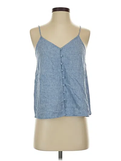 Pre-owned Bp. Tank Top Blue Halter Neckline Tops