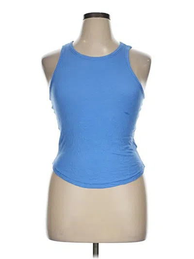 Pre-owned Bp. Tank Top Blue Halter Neckline Tops