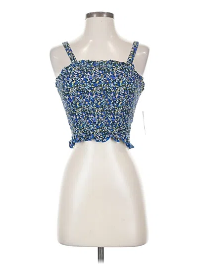 Bp. Tank Top Blue Strapless Neckline Tops