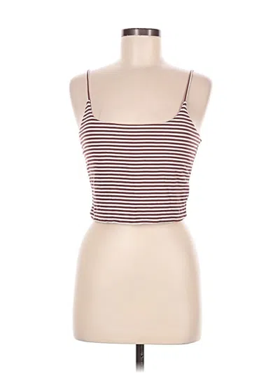 Pre-owned Bp. Tank Top Burgundy Strapless Neckline Tops