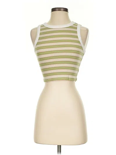 Pre-owned Bp. Tank Top Green Halter Neckline Tops