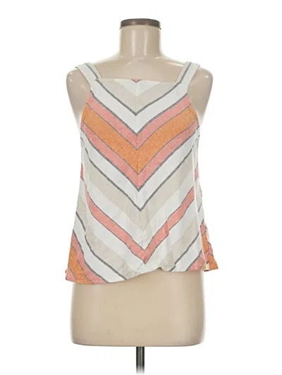 Pre-owned Bp. Tank Top Ivory Halter Neckline Tops In White