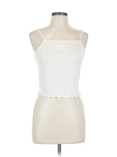 Pre-owned Bp. Tank Top Ivory Strapless Neckline Tops In White