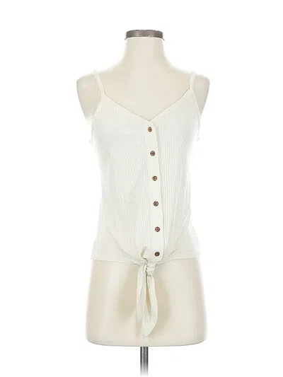 Pre-owned Bp. Tank Top Ivory Strapless Neckline Tops In White