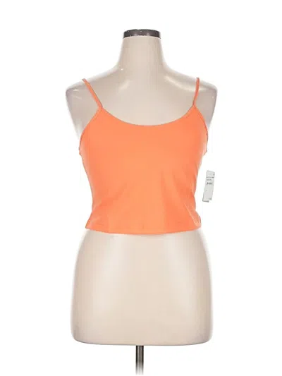 Pre-owned Bp. Tank Top Orange Halter Neckline Tops