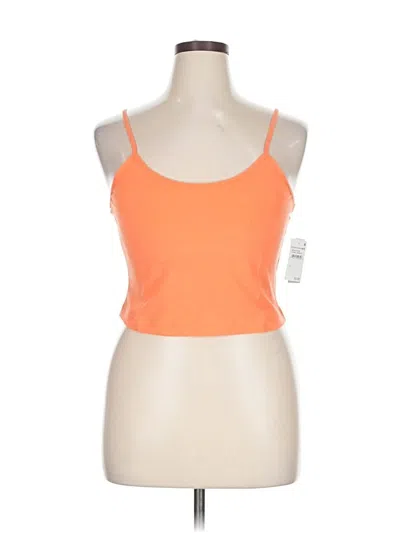 Pre-owned Bp. Tank Top Orange Halter Neckline Tops