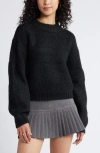 Bp. Textured Relaxed Sweater In Black