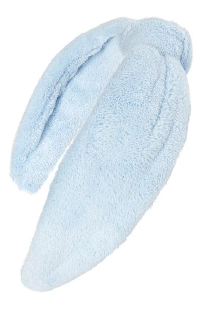 Bp. Top Knot Fleece Headband In Blue