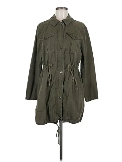 Pre-owned Bp. Trenchcoat In Green