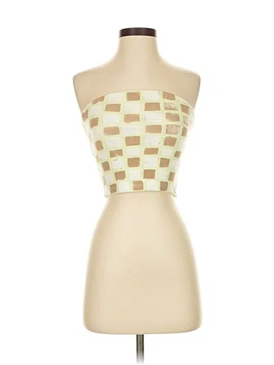 Pre-owned Bp. Tube Top Green Strapless Neckline Tops